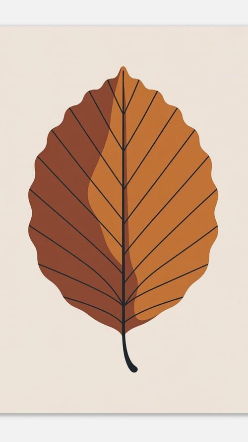 Affiche Hêtre, tirage botanique contemporain à encadrer, format A4 à A1