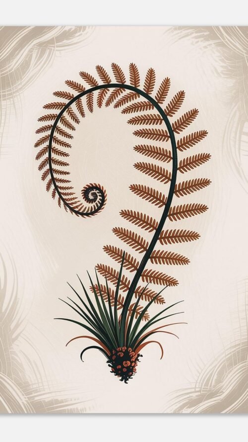 16702863-f2e3-4312-8723-01ae541d2ac5-1.jpg Affiche Fougère arborescente, tirage botanique japandi à encadrer, format A4 à A1