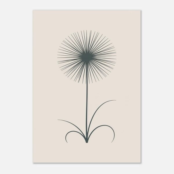 Affiche Papyrus, tirage botanique minimaliste à encadrer, format A4 à A1