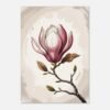 Affiche Magnolia, tirage botanique japandi à encadrer, format A4 à A1
