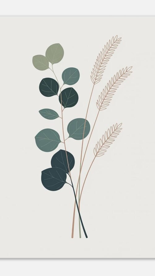 57e9e3c4-d6ba-499a-b6e5-4911c4cc9362-1.jpg Affiche Composition eucalyptus et graminées, tirage botanique minimaliste à encadrer, format A4 à A1