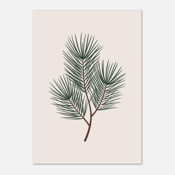 Affiche Pin, tirage botanique minimaliste à encadrer, format A4 à A1