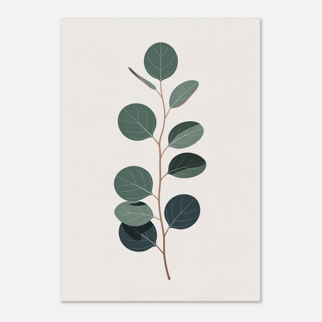 Affiche d’eucalyptus, catégorie Feuillages