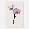 Affiche Orchidée, tirage botanique minimaliste à encadrer, format A4 à A1