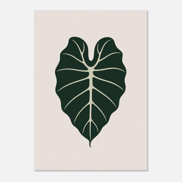 Affiche Alocasia, tirage botanique minimaliste à encadrer, format A4 à A1