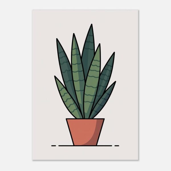76b1dcf1-5fbf-4d6e-9b75-2952040f1a78-1.jpg Affiche Sansevieria, tirage botanique minimaliste à encadrer, format A4 à A1
