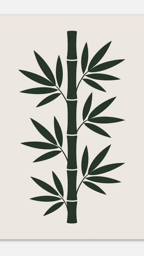 7b9545c1-68bb-43bb-a9a6-fda5a0caae02-1.jpg Affiche Bambou, tirage botanique contemporain à encadrer, format A4 à A1