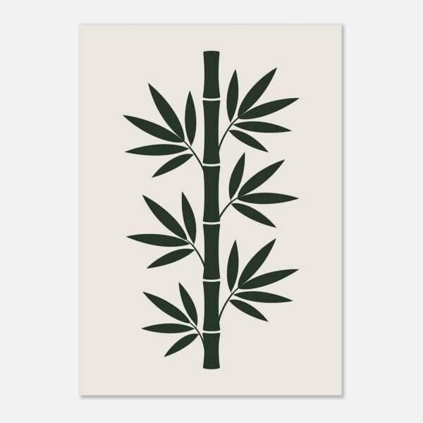 Affiche Bambou, tirage botanique contemporain à encadrer, format A4 à A1