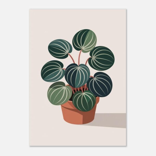 95aee568-22c4-467b-a6c4-d825906888f5-1.jpg Affiche Peperomia, tirage botanique contemporain à encadrer, format A4 à A1