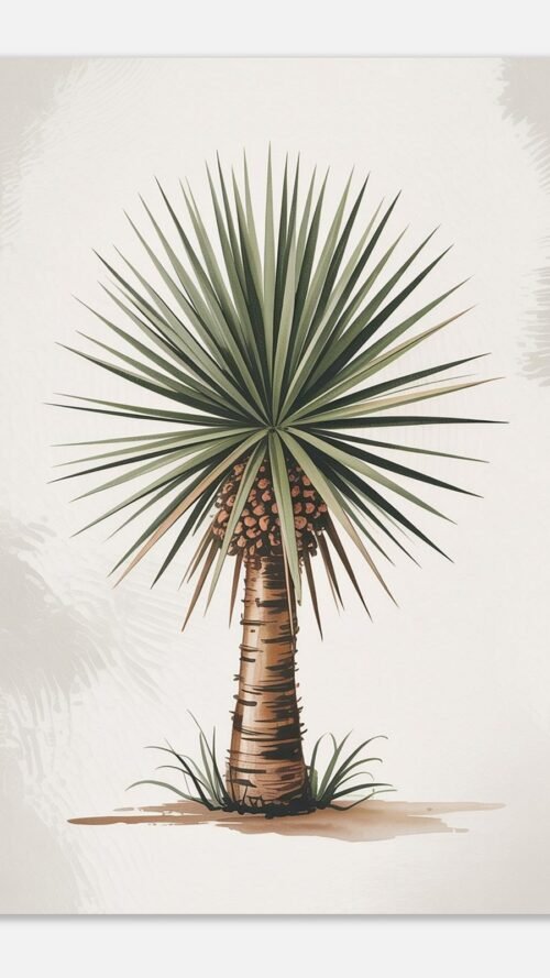 9eef4a59-118a-4c3c-a697-bd014ddcc448-1.jpg Affiche Yucca, tirage botanique japandi à encadrer, format A4 à A1
