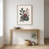 BOT-COM-000104-mockup-1.jpg Affiche Composition succulentes – tirage japandi encadré, en situation dans un intérieur