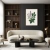 Affiche Composition herbes aromatiques – tirage contemporain encadré, en situation dans un intérieur