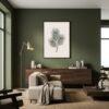 Affiche Pin – tirage minimaliste encadré, en situation dans un intérieur