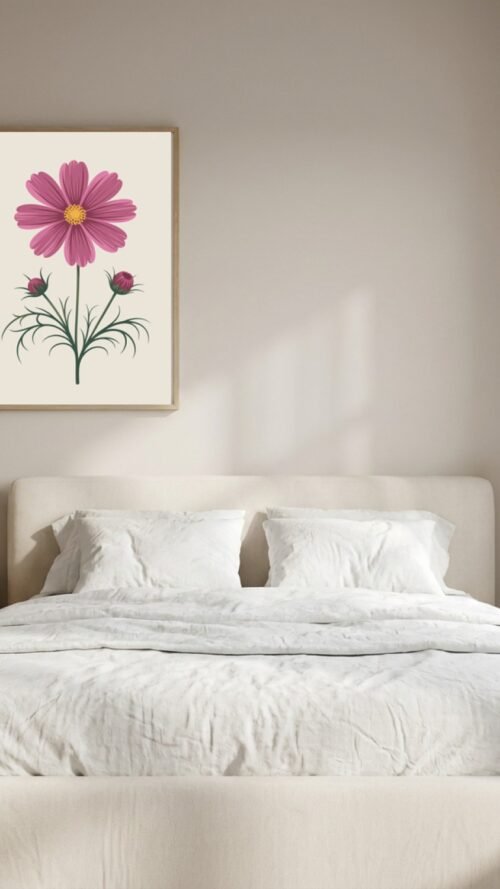 Affiche Cosmos – tirage contemporain encadré, en situation dans un intérieur
