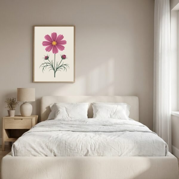 Affiche Cosmos – tirage contemporain encadré, en situation dans un intérieur