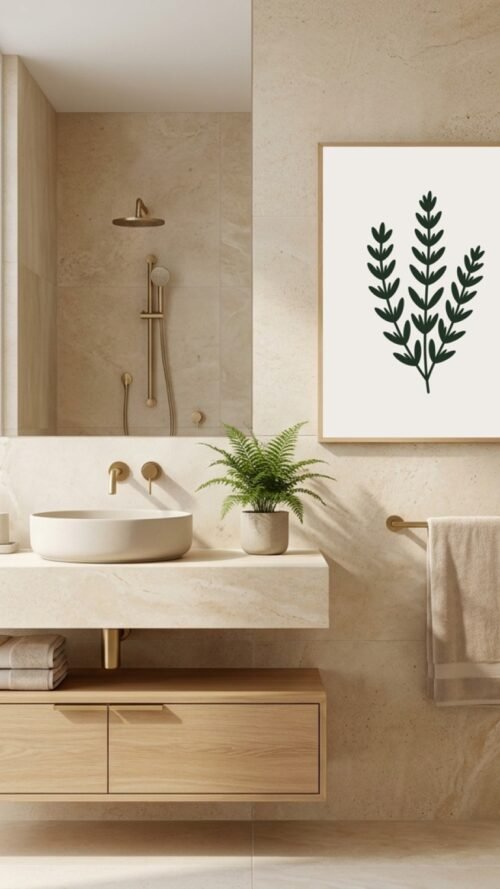 Affiche Thym – tirage contemporain encadré, en situation dans un intérieur