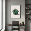 Affiche Agave – tirage contemporain encadré, en situation dans un intérieur