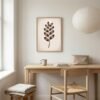 Affiche Zamioculcas – tirage japandi encadré, en situation dans un intérieur
