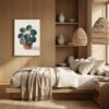 BOT-PLA-000117-mockup-2.jpg Affiche murale Peperomia accrochée au mur, tirage botanique contemporain