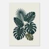 Affiche Composition feuilles tropicales, tirage botanique contemporain à encadrer, format A4 à A1