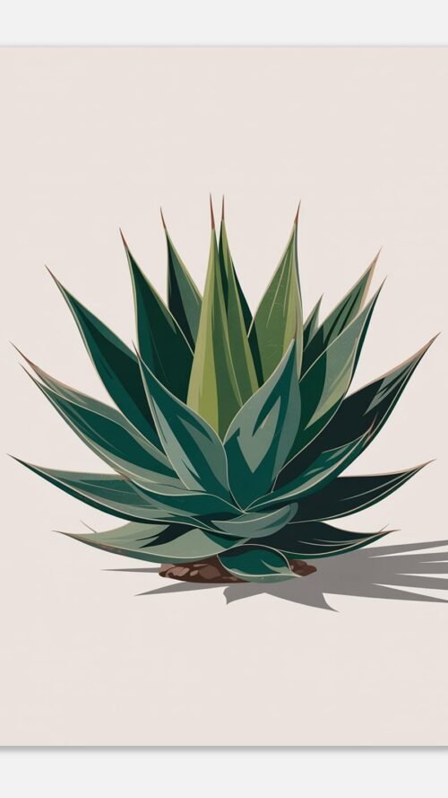 baffa2d6-a102-425f-8088-52e4e42765e7-1.jpg Affiche Agave, tirage botanique contemporain à encadrer, format A4 à A1