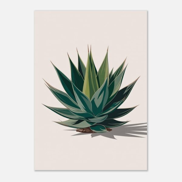 Affiche Agave, tirage botanique contemporain à encadrer, format A4 à A1