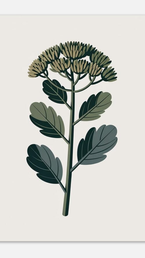cfb4290d-1687-433a-abcc-8f2d214e4034-1.jpg Affiche Sedum, tirage botanique contemporain à encadrer, format A4 à A1