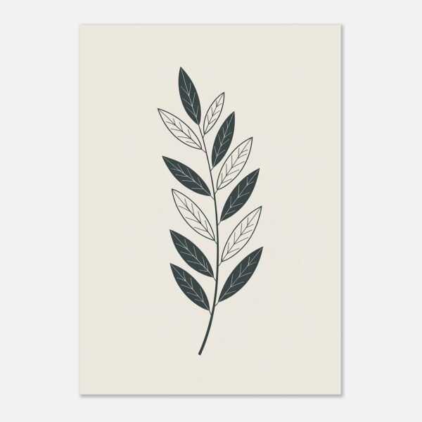 Affiche Saule, tirage botanique minimaliste à encadrer, format A4 à A1