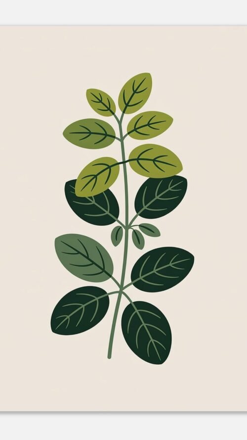 ed2c49a4-f5d1-4894-89d0-e78314ce123c-1.jpg Affiche Origan, tirage botanique contemporain à encadrer, format A4 à A1